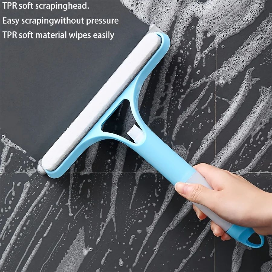 3-in-1 Glass Cleaning Squeegee – Multi-Surface Shower & Window Water Wiper