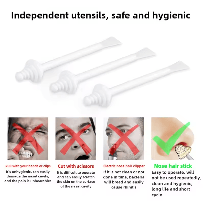 2-in-1 Spiral Hard Wax Stick Set | Portable Depilatory for Face & Nose Hair Removal (10/20/30 Pcs)