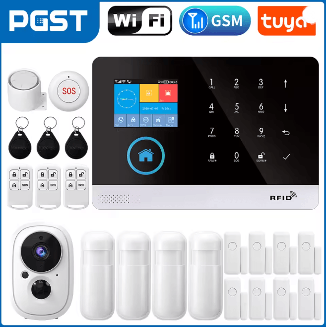 PGST Smart Home Security Alarm System Wireless GSM WIFI with App Control