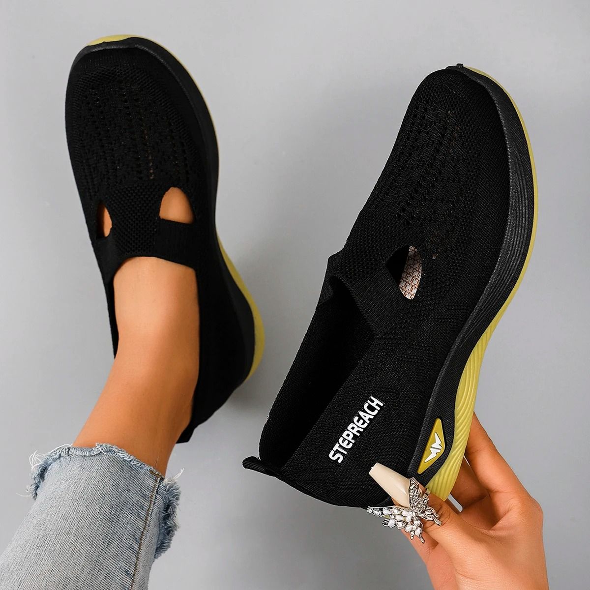 Summer Breathable Mesh Casual Flat Sneakers for Wom