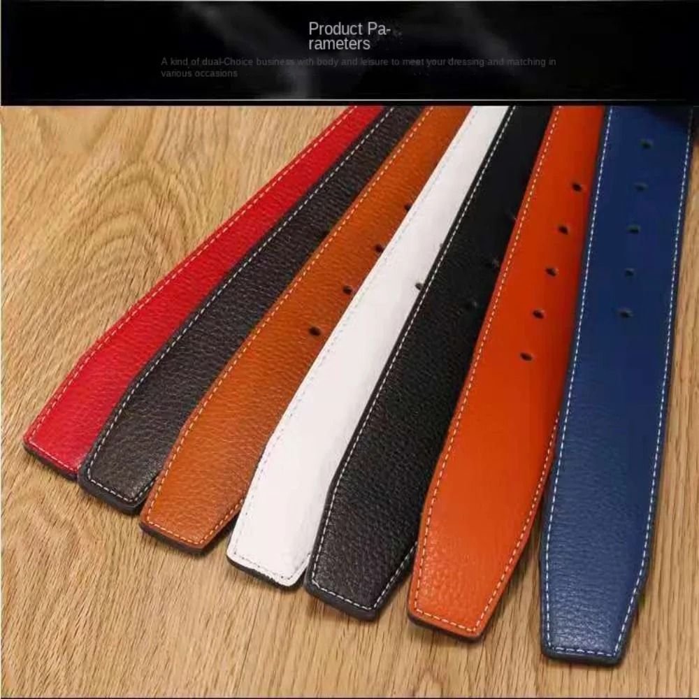 Genuine Leather Belt Gallery | High-Fidelity 3.7cm Luxury Strap & Professional No-Buckle Logic
