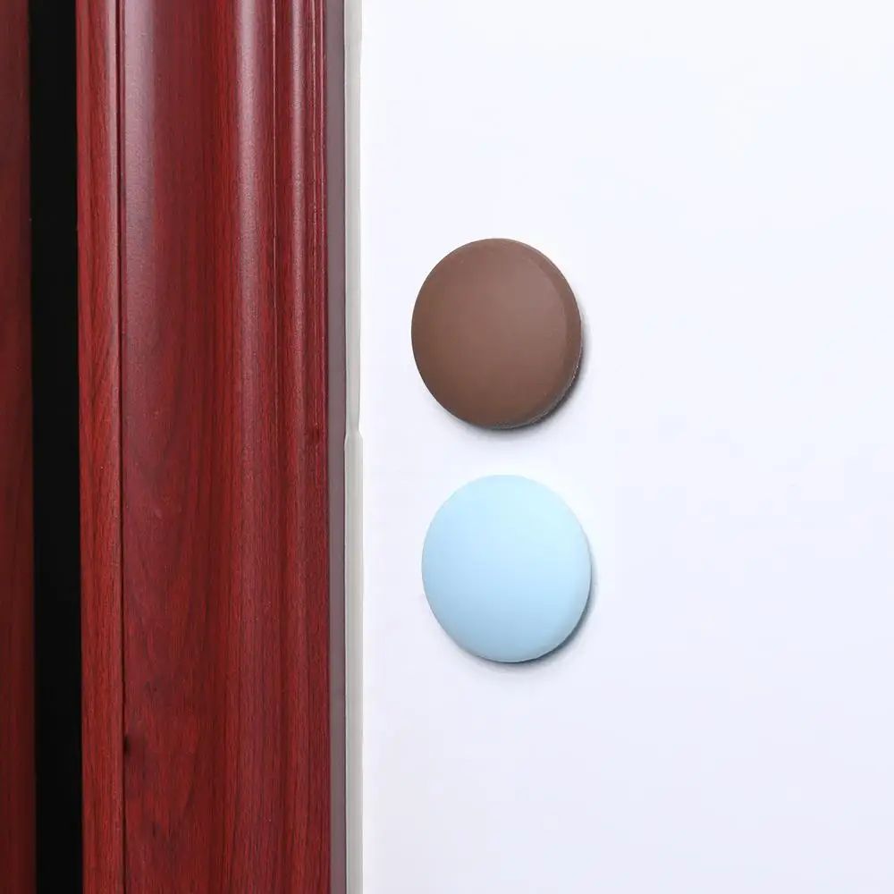 Self-Adhesive Silicone Door Stopper Pad | Anti-Collision Wall Protector Bumper, Anti-Shock Door Handle Crash Guard