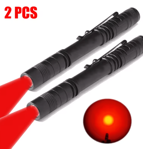 Red Light Penlight for Night Vision, Camping & Outdoor Precision Tasks