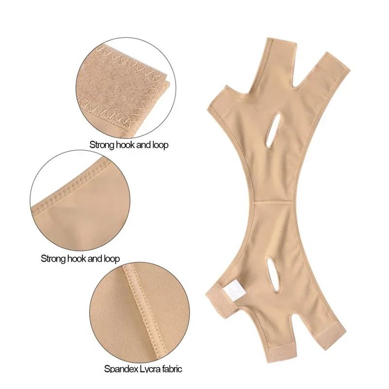 Breathable V Line Face Lift Bandage Chin Slimming Strap Jawline Shaper
