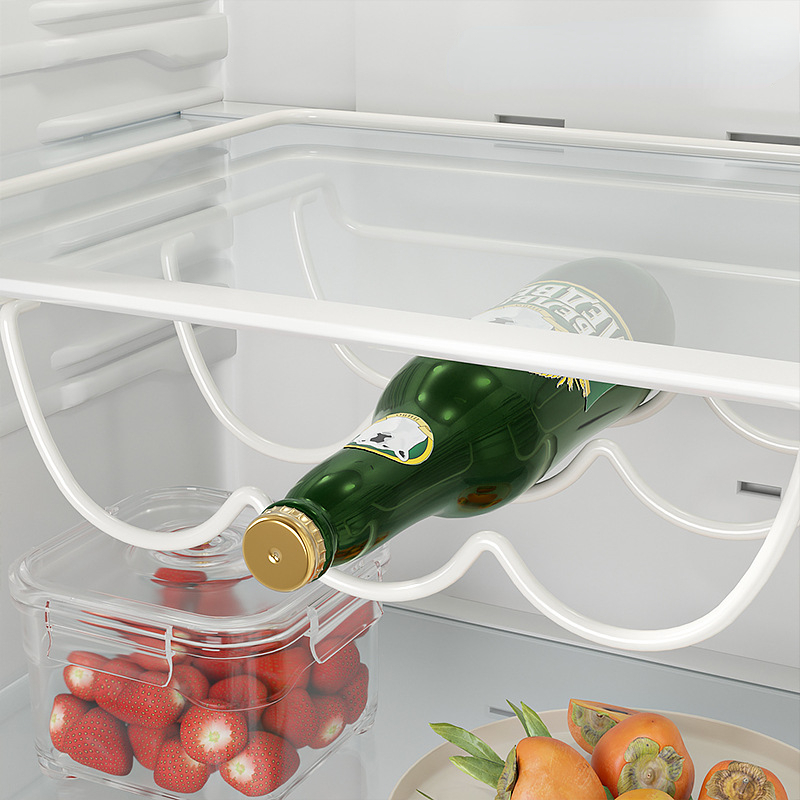 Creative Beer Bottle Organizer & Wine Display Rack Space-Saving Fridge Storage Shelf
