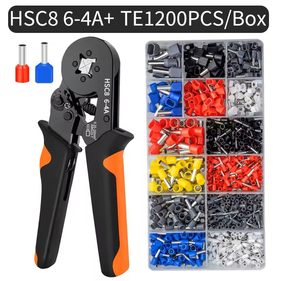 Self-Adjusting Hexagonal Ferrule Crimping Tool Kit