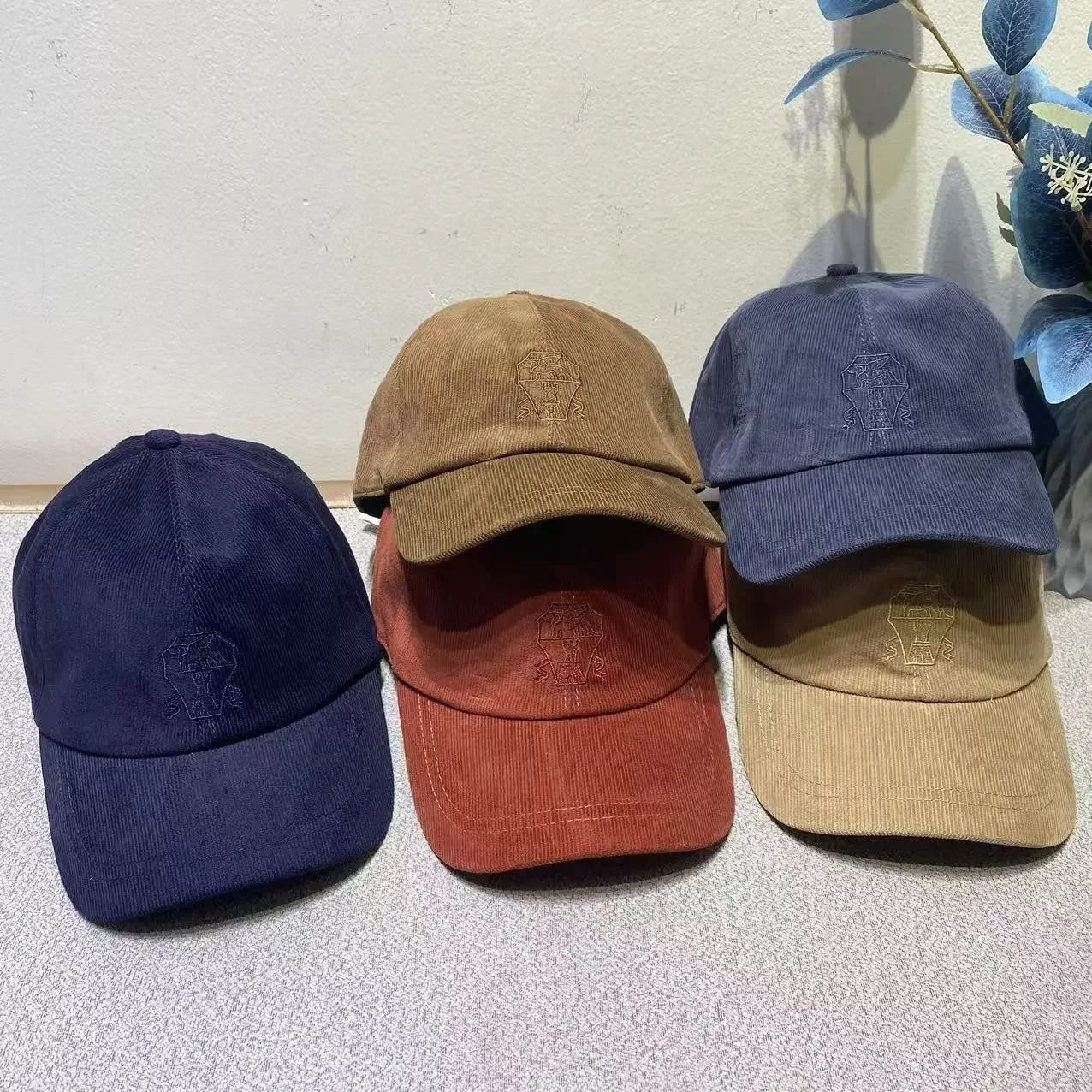 Corduroy Duckbill Sun Protection Baseball Cap Unisex Soft Brim Hat
