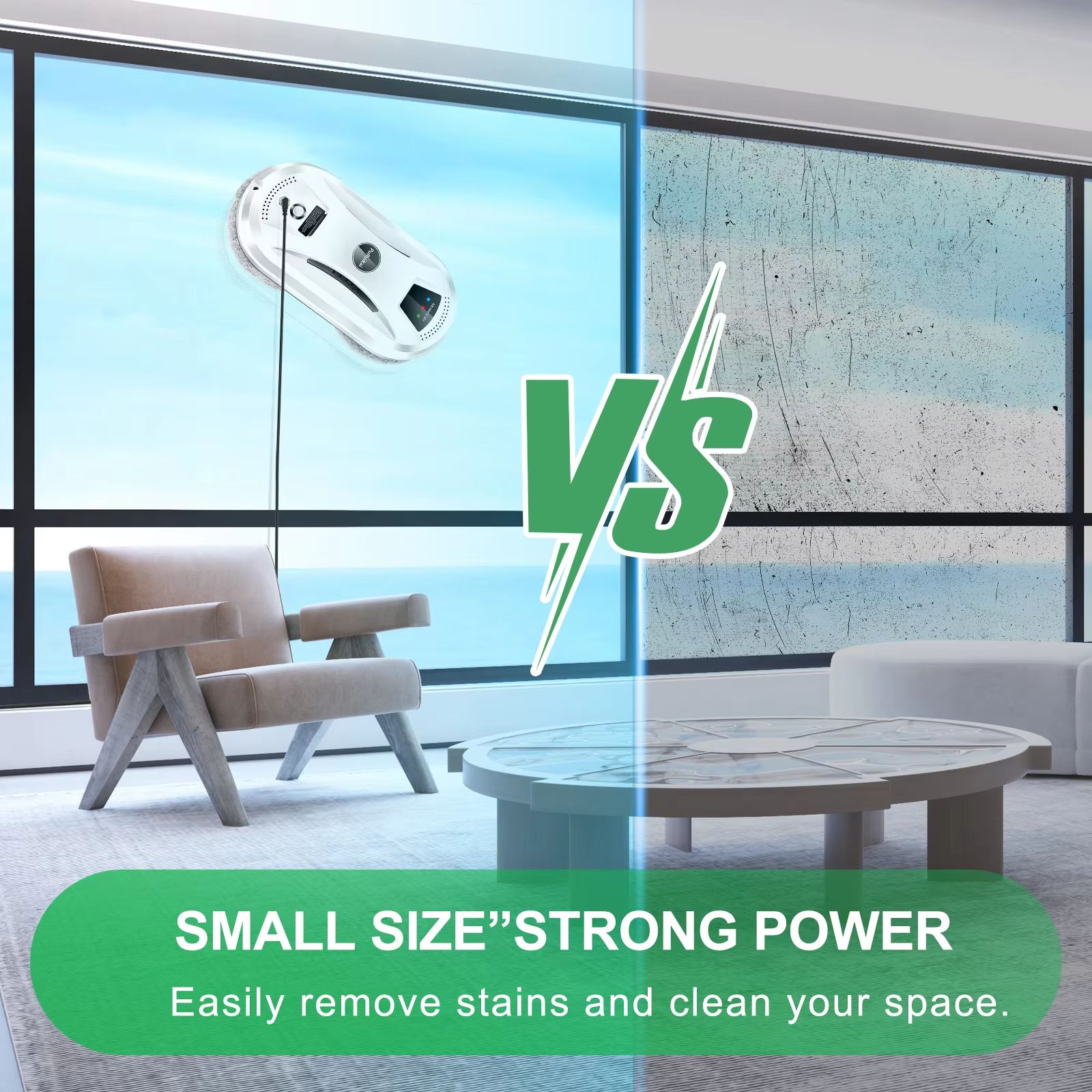 PuRuiKai Smart Window Cleaning Robot Automatic Glass Vacuum Cleaner