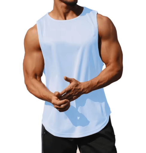 Mens Quick Dry Running Tank Top Loose Fit Marathon & Training Vest