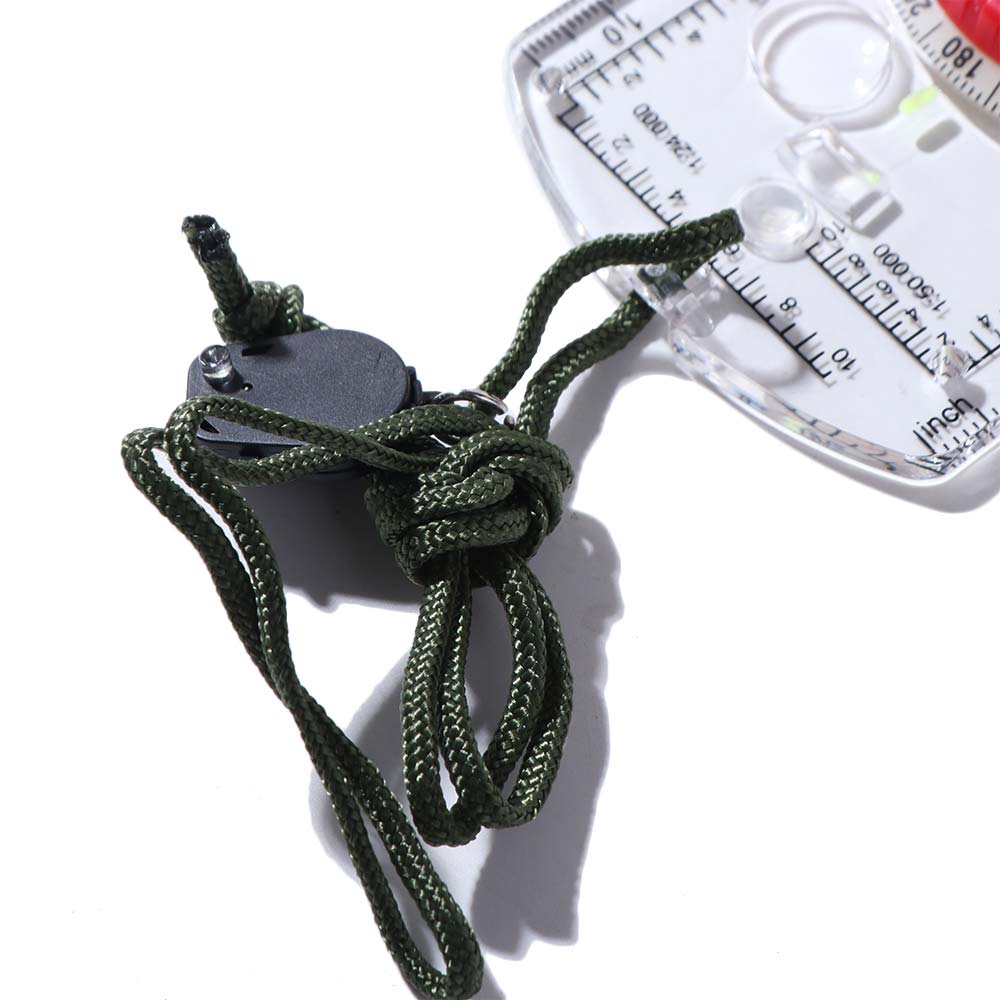 Lightweight Waterproof Camping Compass with LED Light and Adjustable Declination Base