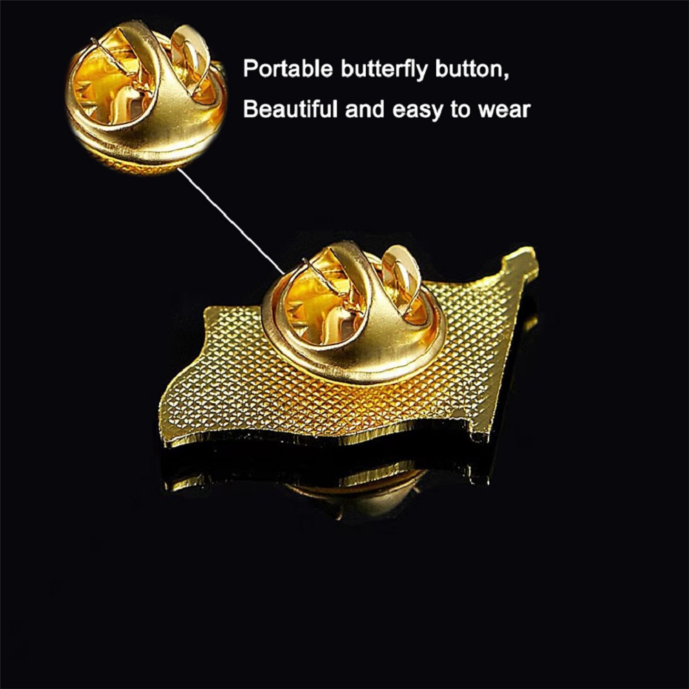 Waving National Flag Style Venezuela Fashion Flag Pin Brooch With Butterfly Clip, Safety Pins Flag Badge Brooch
