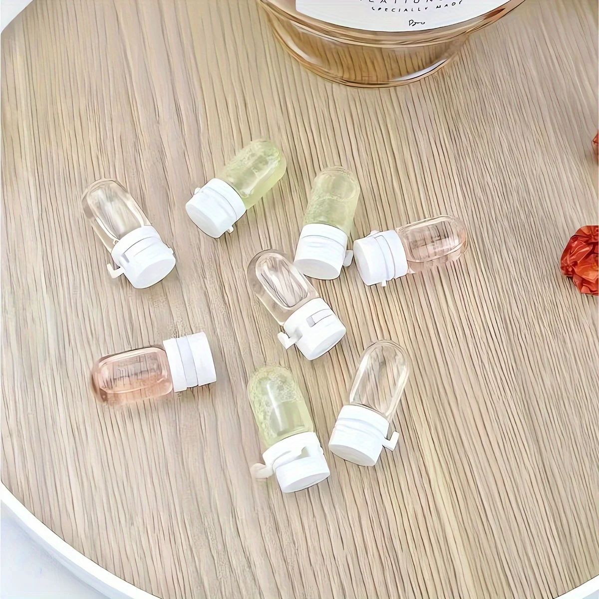 10Pcs Clear Leak-Proof Travel Bottles – Flip-Top Makeup Remover & Lotion Dispensers