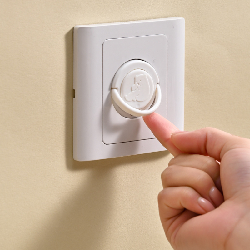 Baby Safety Electric Plug Socket Cover, Pull Ring Power Protector for Kids