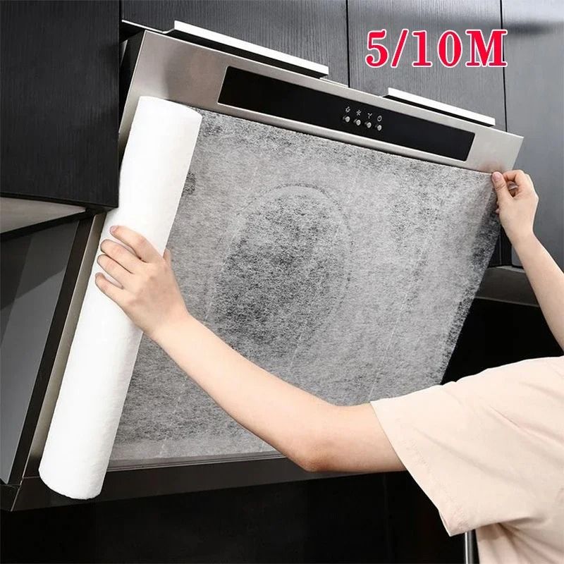 Disposable Hood Oil Filter Paper Non Woven Cooker Hood Extractor Fan Grease Filter Roll