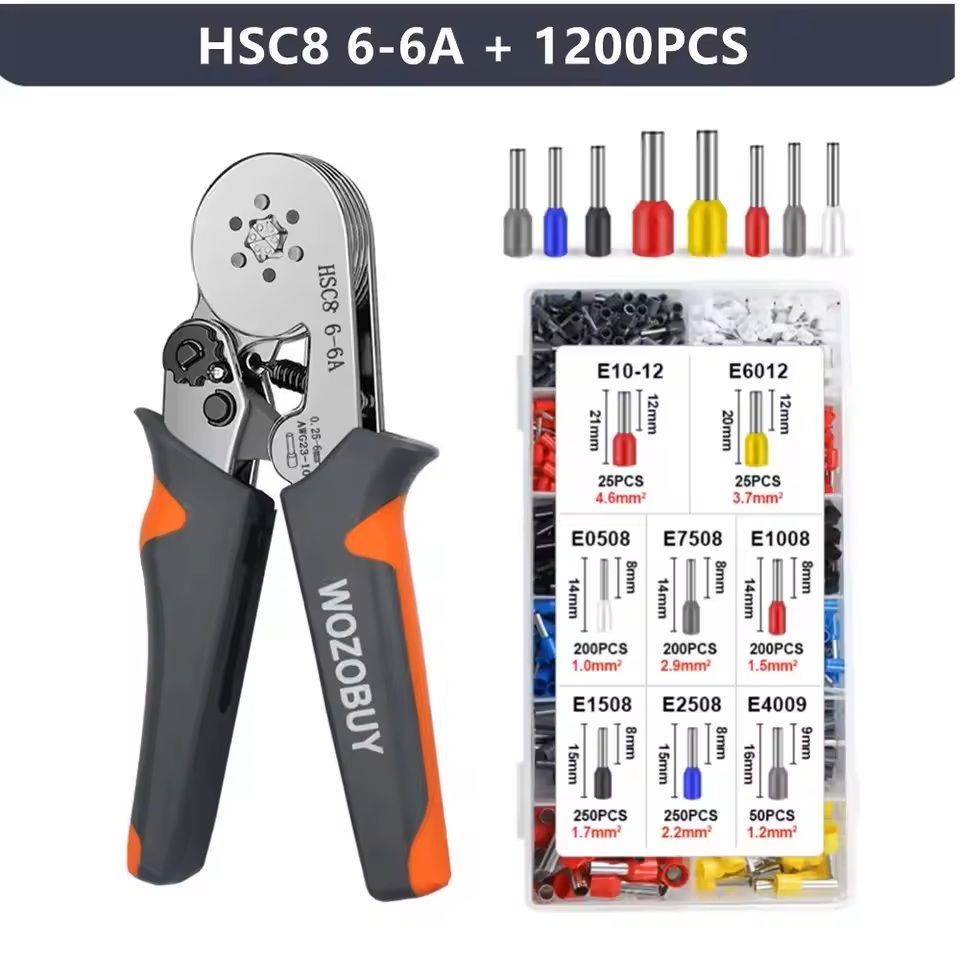 Mini Electrical Wire Crimping Tool with Ferrule Sleeves