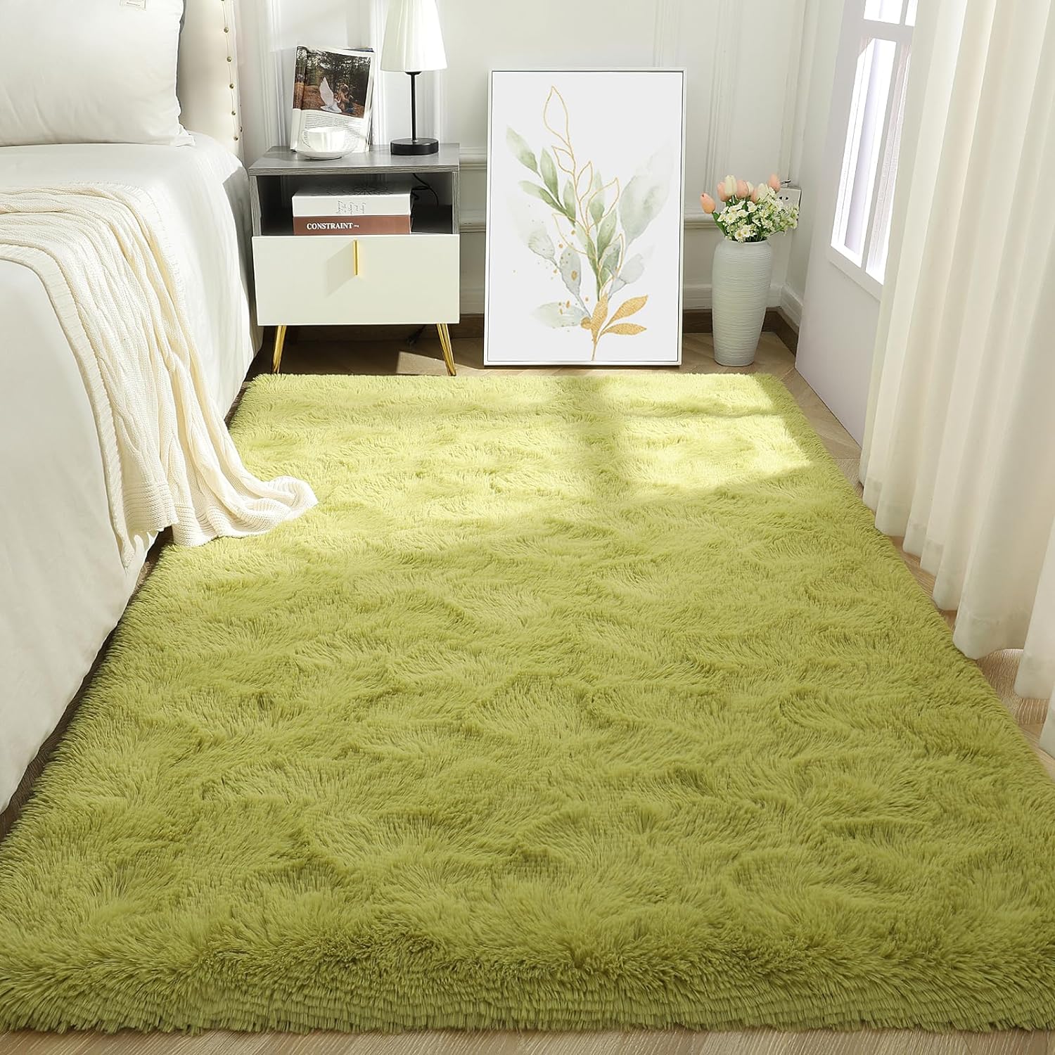 Soft Tie-Dye Plush Carpet, Children's Room Home Mat, Children's Room Baby Crawling Non-Slip Blanket