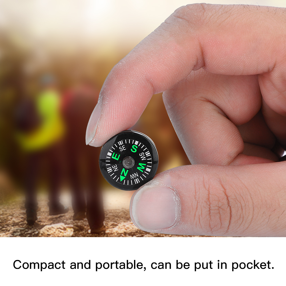 Mini Pocket Compass for Hiking, Camping, and Outdoor Adventures  Survival Essential Oil-Filled Compass