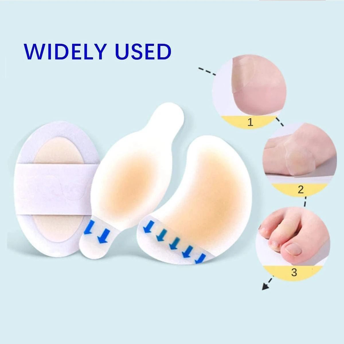 15 Piece Invisible Hydrocolloid Gel Blister Plasters and Cushion Bandages