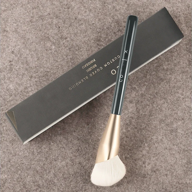 Professional Full Coverage Fingertip Foundation Brush, Liquid Touch Contour Makeup Brush Cosmetic Tool for Easy, Streak