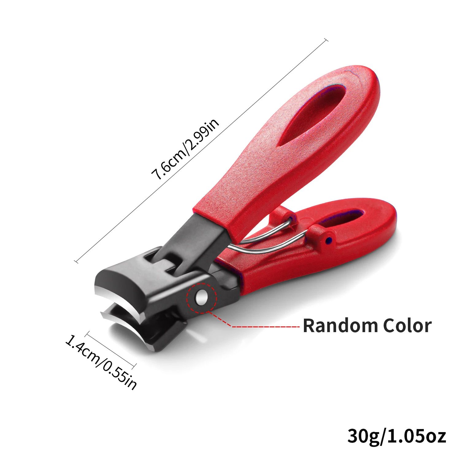 Heavy-Duty Large Jaw Nail Clipper 8mm – Stainless Steel Thick Toenail Clipper with Anti-Splash Guard