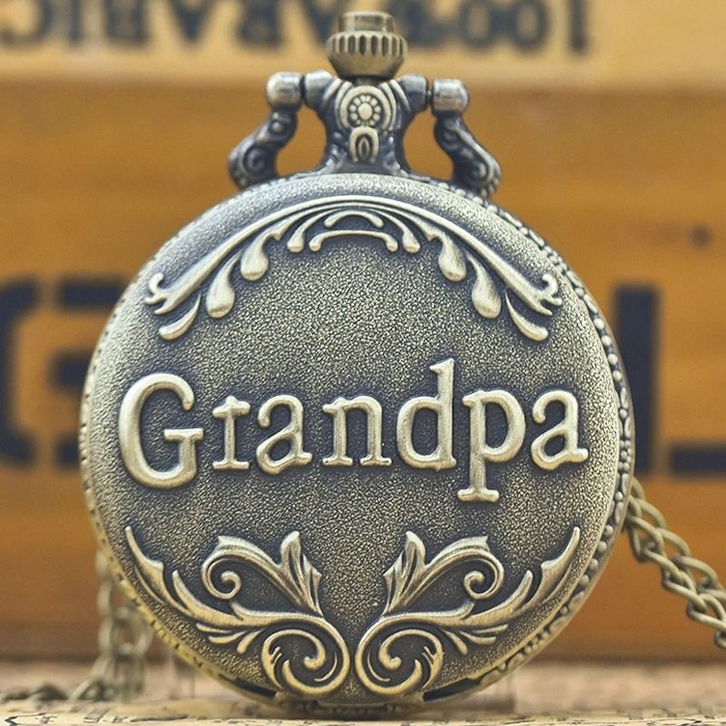 Timeless Heritage Vintage Pocket Watch with Chain Quartz Retro Pendant