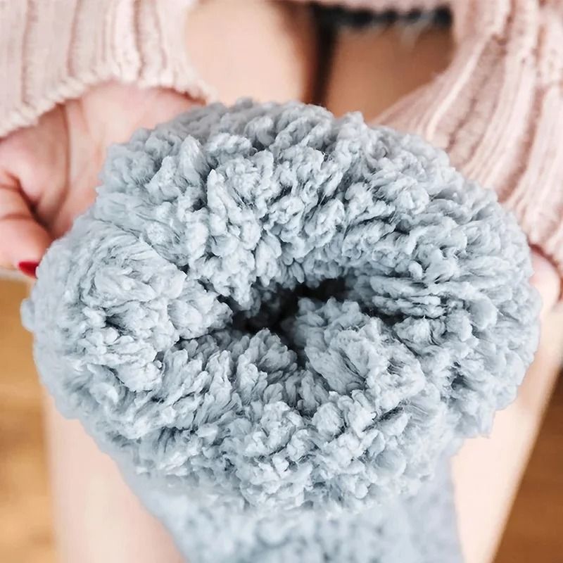 Thickened Winter Woven Thermal Cashmere Floor Socks