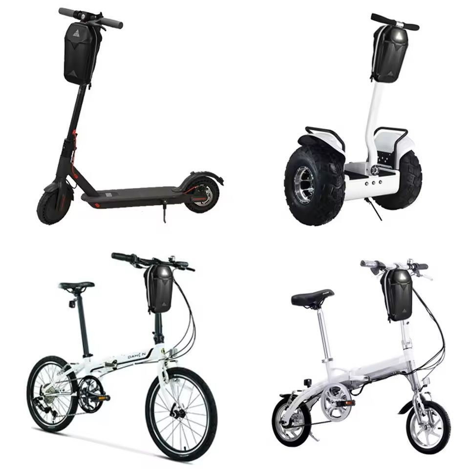 Electric Scooter Front Storage Bag with Hard Shell (2–5L Capacity)