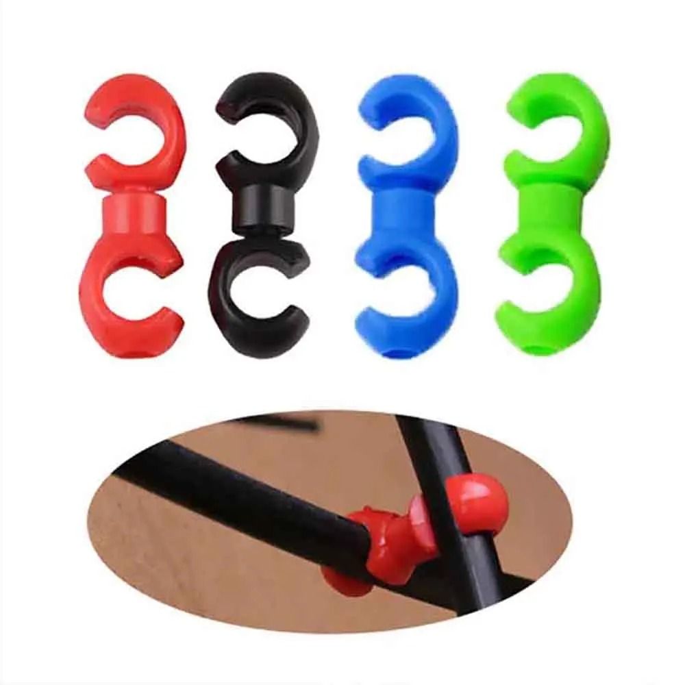 10-Piece Rotatable S-Style Bicycle Cable Management Clips
