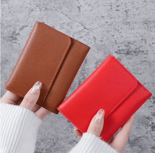 Womens Ultra Thin Trifold Wallet –Compact Student Card Holder & Coin Purse