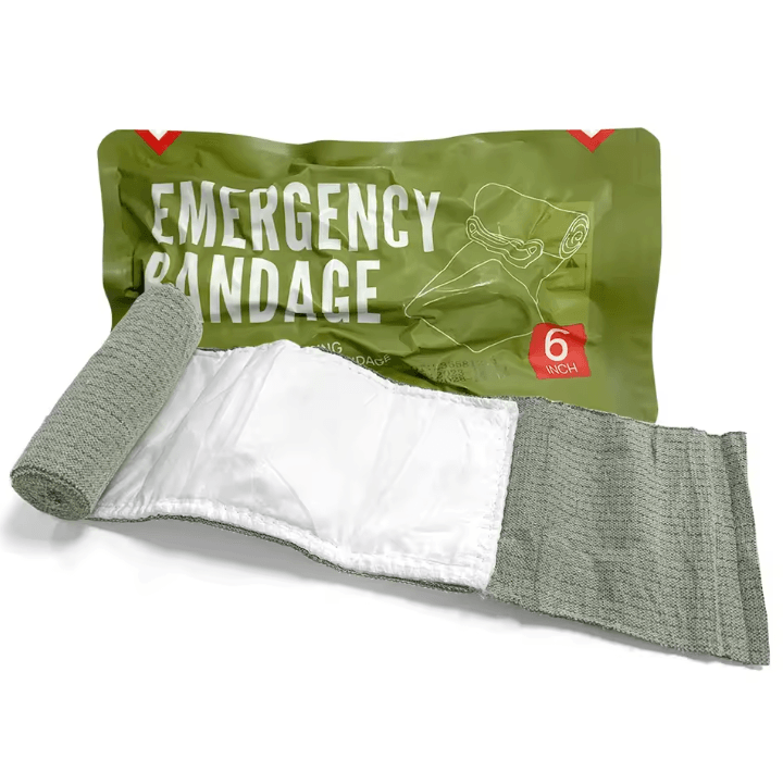 Israeli Compression Trauma Bandage – 4 / 6 Inch Emergency Wound Dressing for Tactical First Aid & Outdoor Survival