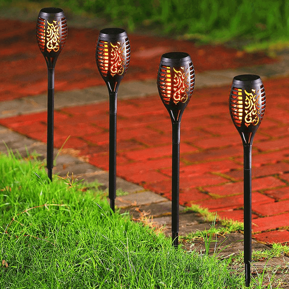 Solar Light Waterproof Flickering Flames Torches