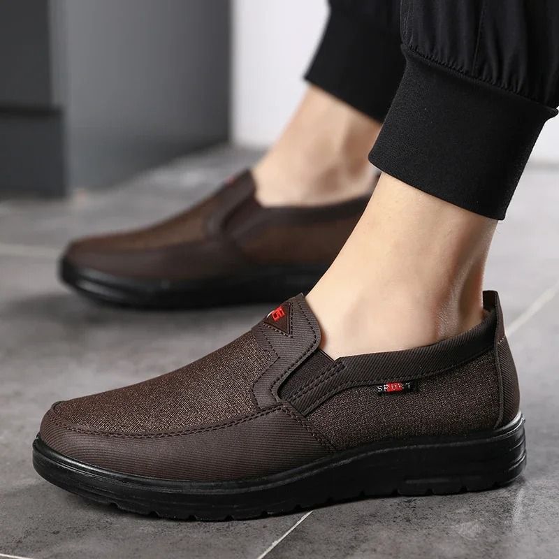 Men's Lightweight Breathable Canvas Driving Loafers