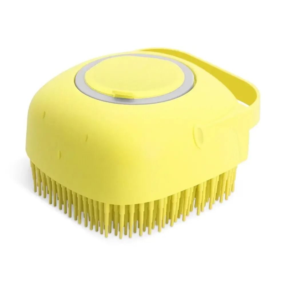 2-in-1 Pet Shampoo Dispenser and Massage Brush