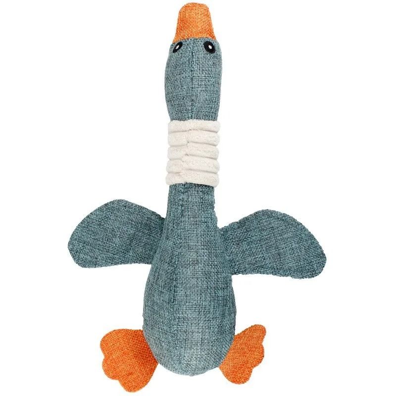 Wild Goose Bite Resistant Dog Chew Toy with Teeth Cleaning Design
