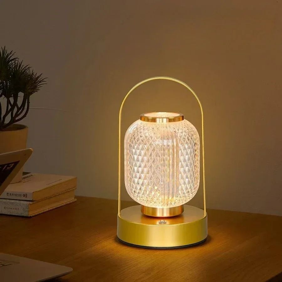 Rechargeable Retro Acrylic Table Lamp