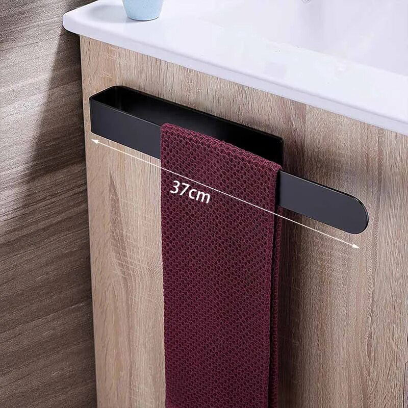 Self-Adhesive Towel Rack No Drilling Bathroom & Kitchen Towel Holder