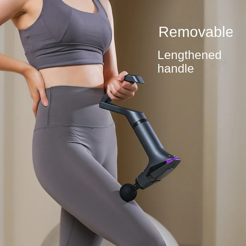 Remission Deep Tissue Percussion Body Electric Massage Gun, Multifunctional Muscle Relaxation Hot Selling Long-Handle