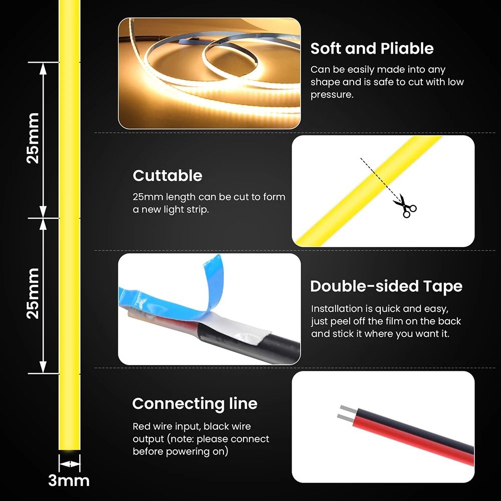 COB LED Strip Light Tape