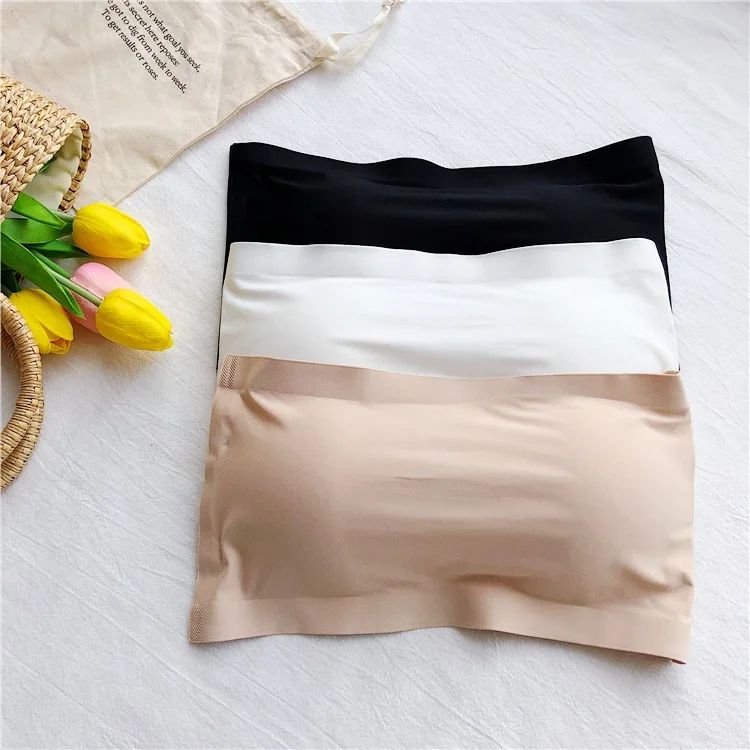 SilkyAir Ice Silk Strapless Seamless Tube Top Bra