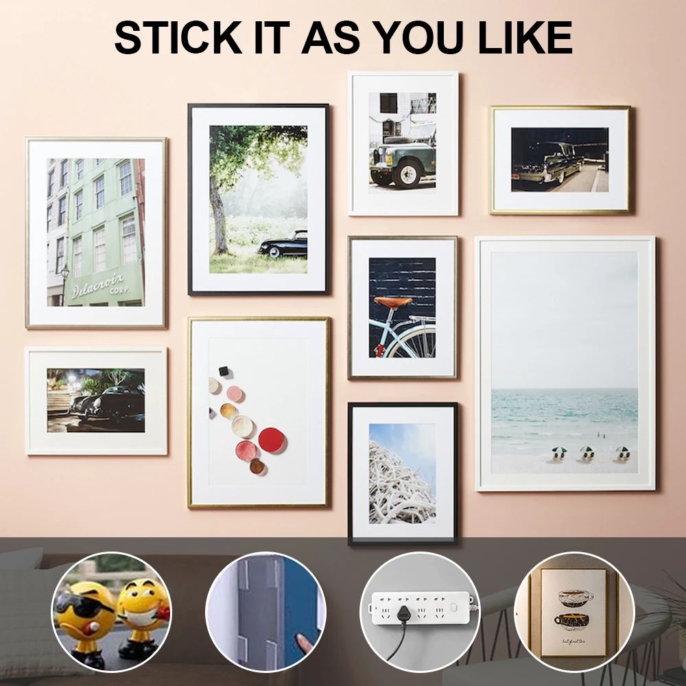 Transparent Nano Double Sided Tape – Waterproof, Non Marking Wall Adhesive Stickers for Home Organization, 180/360pcs