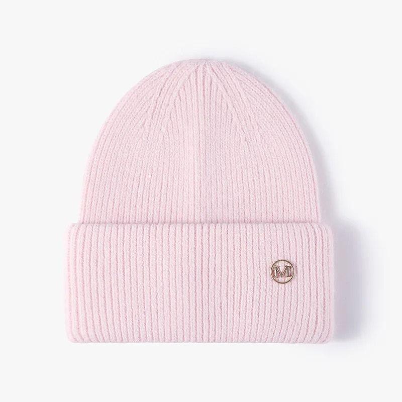 Womens Premium Rabbit Fur Blend Thermal Beanie