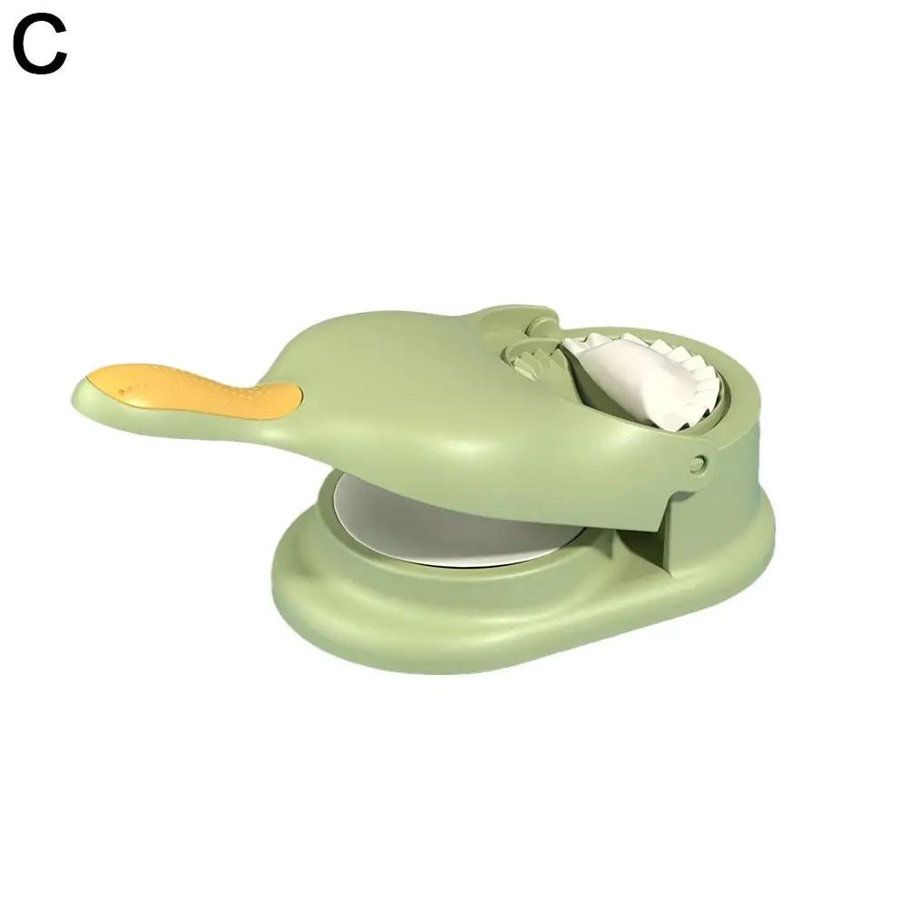 2-in-1 dumpling maker Press & dumpling wrapper maker Tool, Food-Grade Plastic, Fast Fold-and-Seal Mold