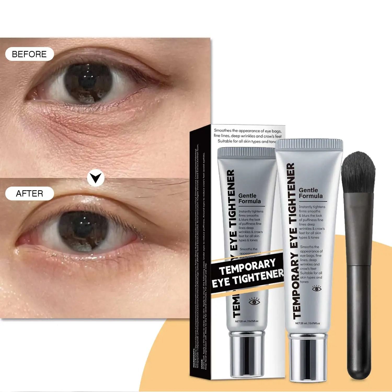 Fast-Acting Eye Tightening Cream & Primer – Instant Firming & Fine Line Smoothing