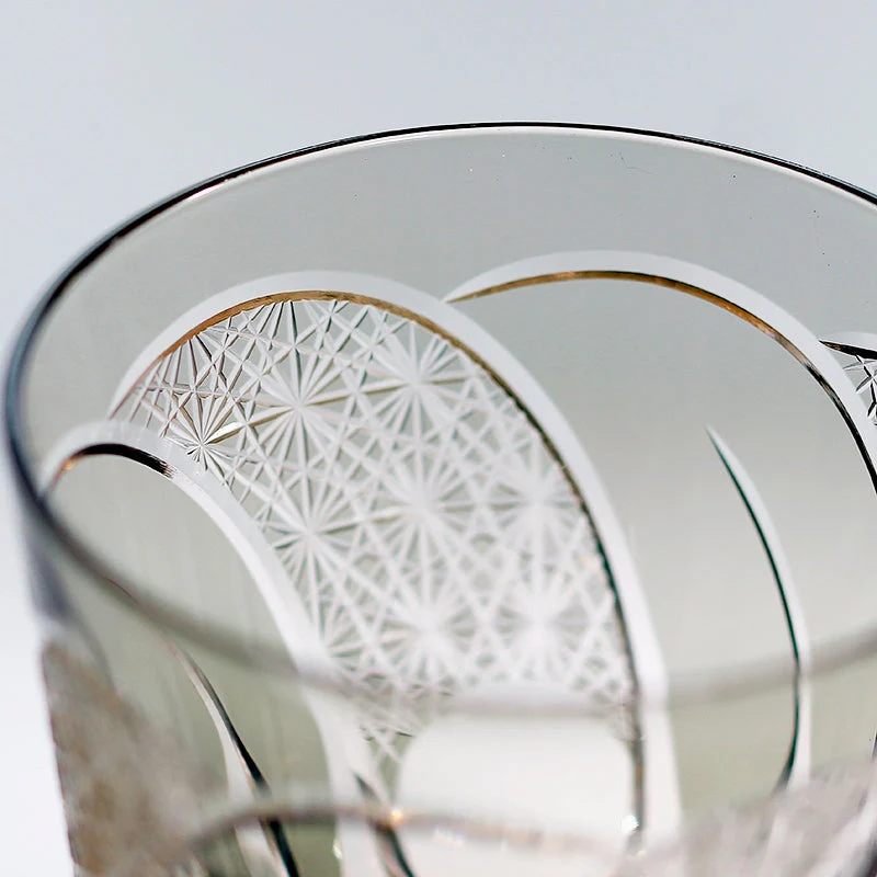 Edo Kiriko Handcrafted Moonbow Whiskey Glass