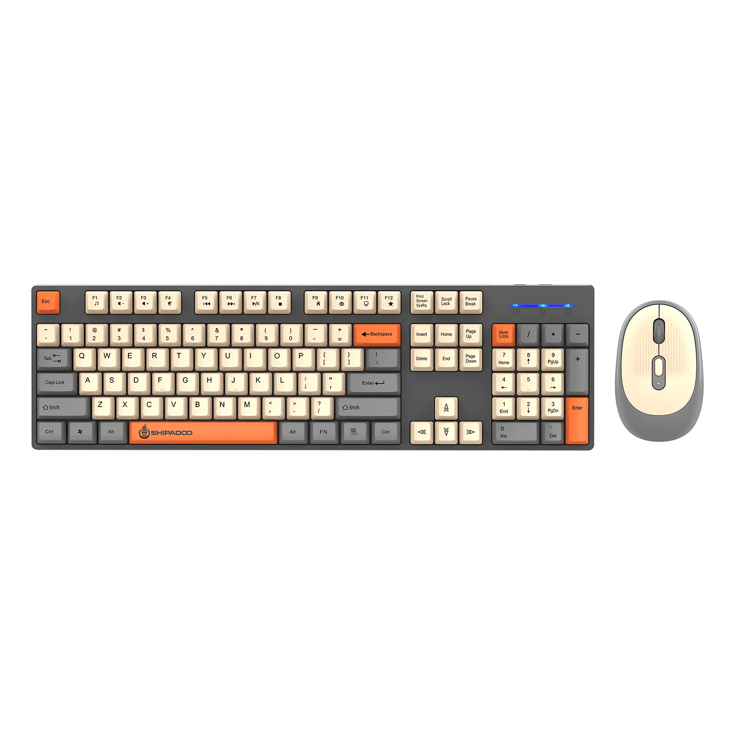 Wireless Keyboard and Mouse Combo with Numpad for Home Office and Gaming
