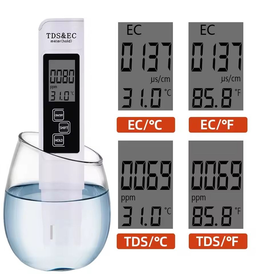 Digital PH and TDS Water Tester Kit with LCD Display