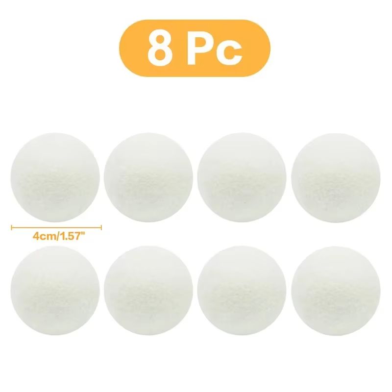 Reusable Wool Dryer Balls Natural Fabric Softener Laundry Set