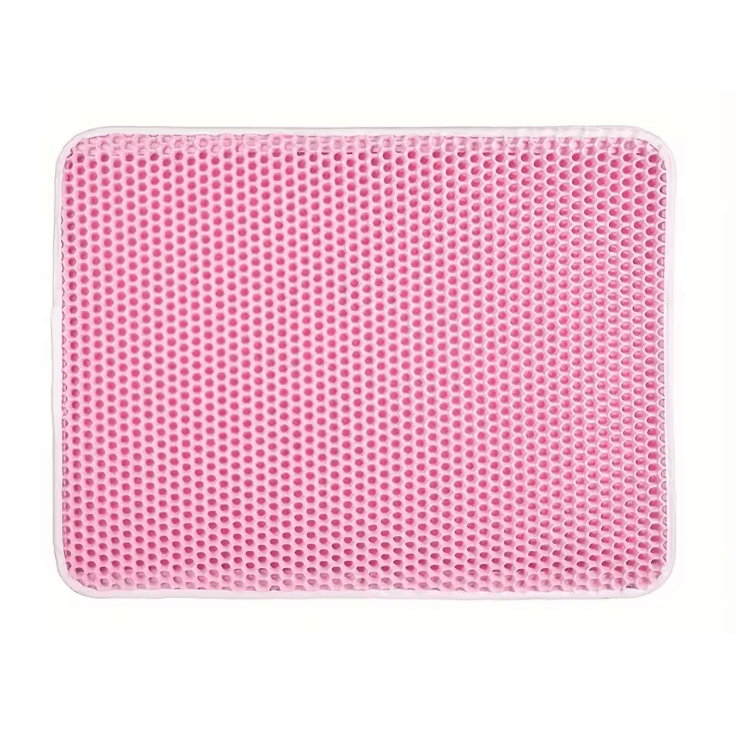 CleanPaw Double Layer Cat Litter Mat with Waterproof Honeycomb Design