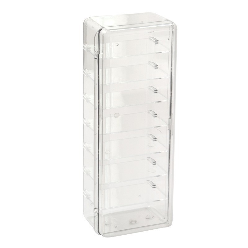 Acrylic Mini Display Box Dustproof Figure & Jewelry Storage Desktop Organizer