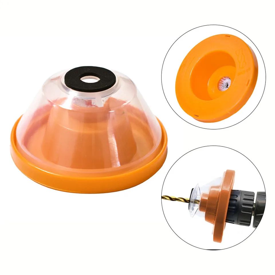 Electric Drill Dust Cover Collector - Dust-Proof Bowl Shield w/ Sealed Buckle, Fits 4-10mm Bits for Clean Wall Drilling